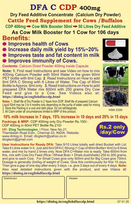 DFAC CDP 400mg Leaflet
