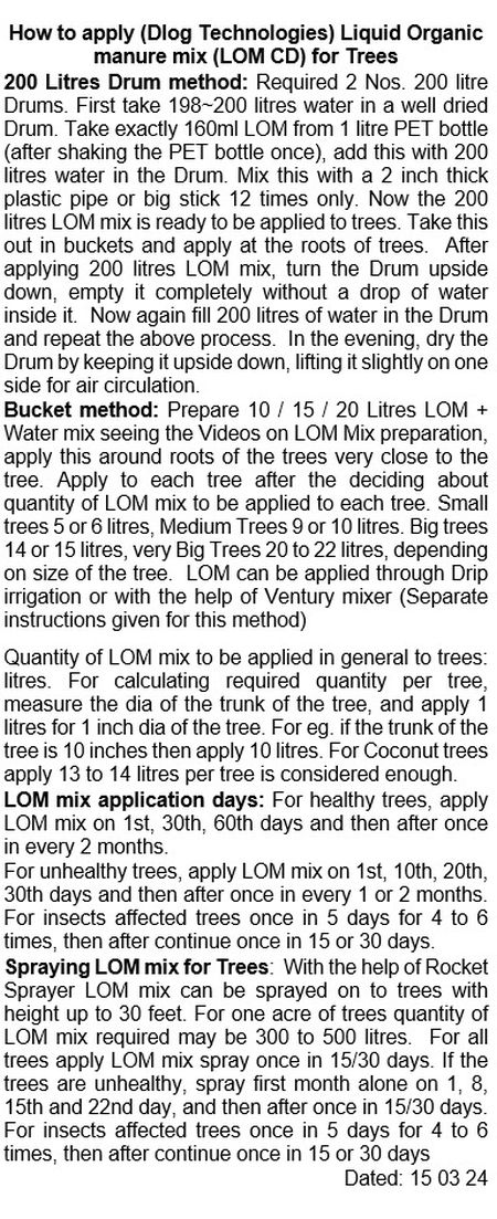 How to Apply LOM CD to Trees