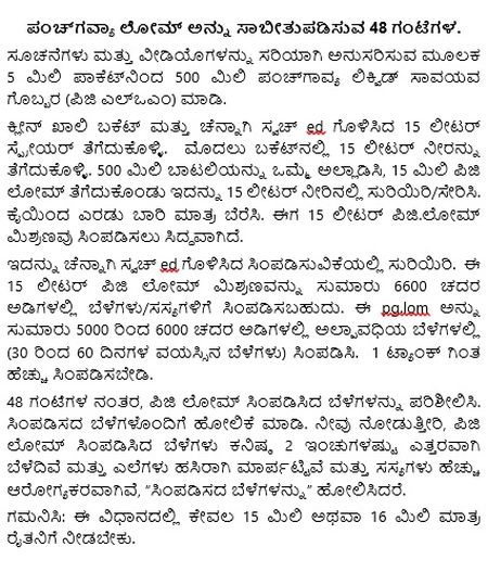 48 Hours Proving of PG LOM mix