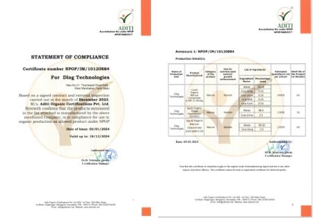 Aditi Organic Approval Dec23